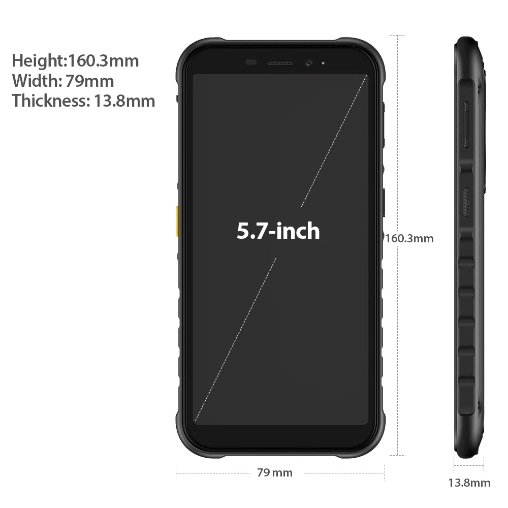Ceny Osłona Ulefone X8 Wytrzymały Telefon Komórkowy IP68 Wodoodporna 5.7 Cal Smartfon Android 11 4GB 64GB Telefon Komórkowy Octa Core NFC 5080mAh