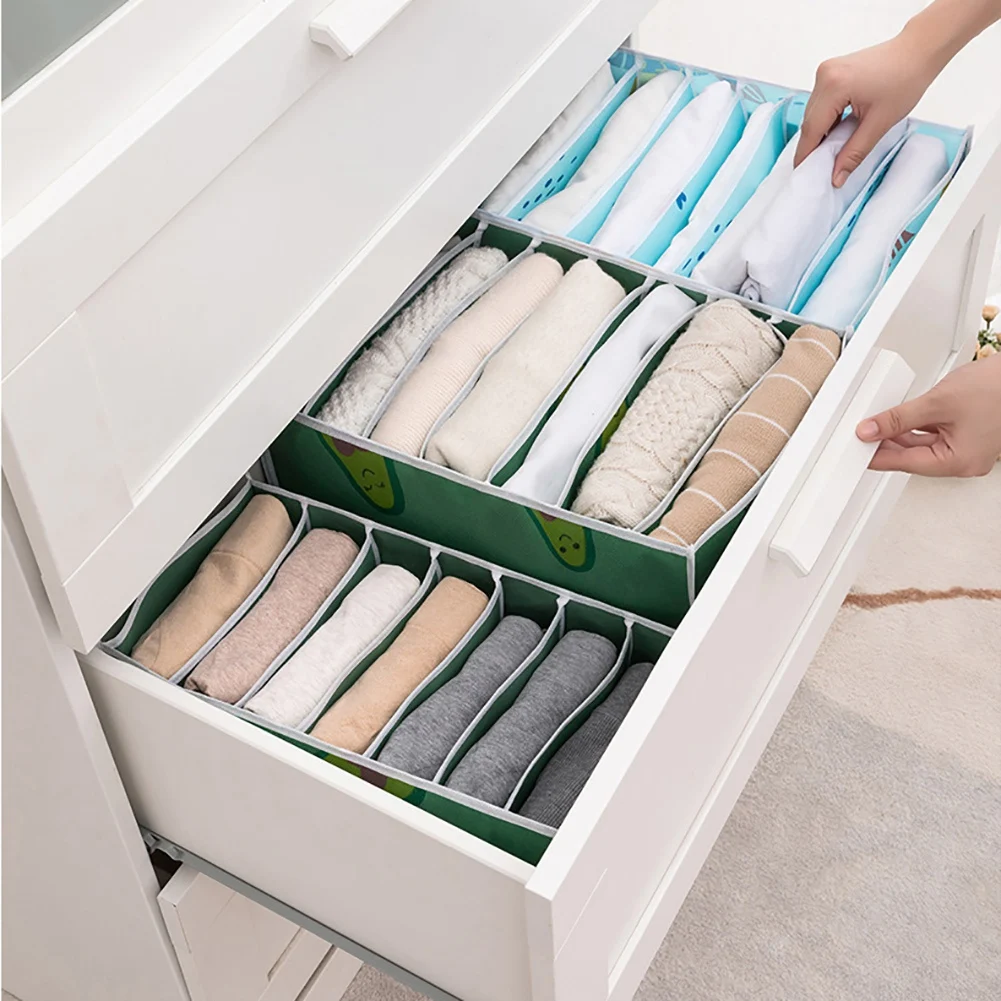

9/12 Grids Underwear Clothes Organizer Foldable Closet Compartment Storage Box Foldable Drawer Organizer New Style