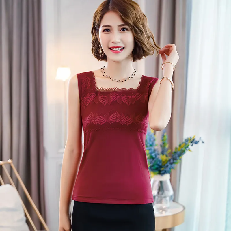 Майка женская атласная кружевная без рукавов модный офисный топ с лямкой на шее
