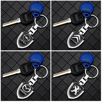 car shield keychain 3d metal pendant keyring couple gift key fob accessories for seat toyota honda citroen bmw audi vw ford opel