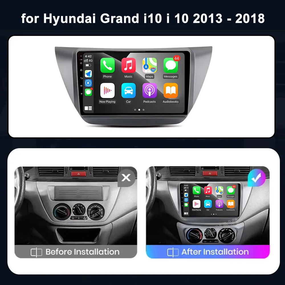 Беспроводной CarPlay для Mitsubishi Lancer 9 CS 2000 2004-2010 Android Auto Radio 4G + WIFI Автомобильный