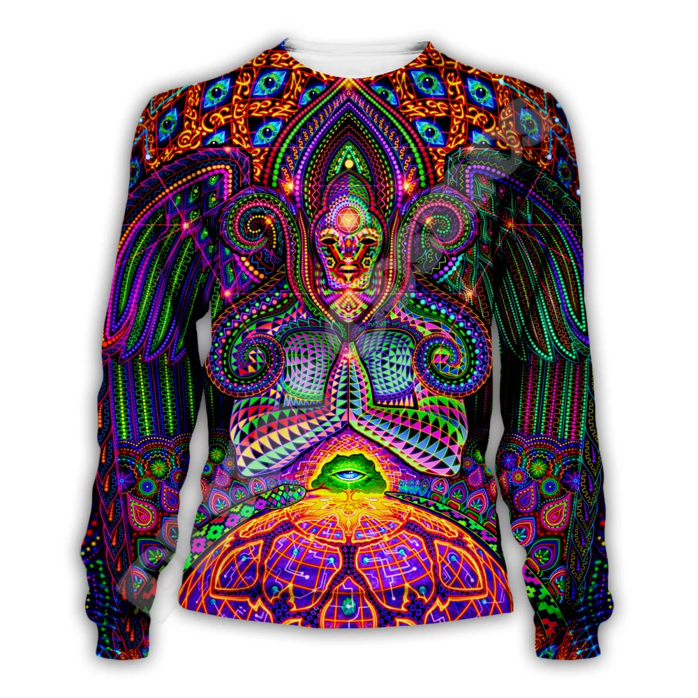 NewFashion Триппи Будда Мандала психоделический красочный ретро спортивный костюм