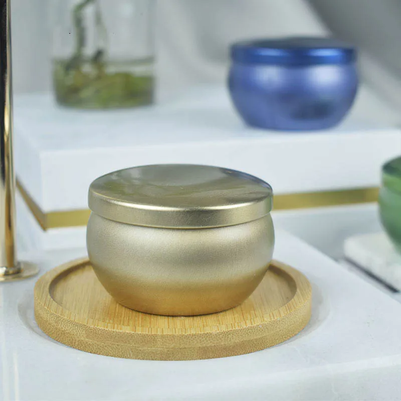 Дешево Круглые жестяные банки для свечей, 12 шт., 2,2 унции, 66 г, герметичные металлические банки для свечей «сделай сам» для ароматерапии, контейнер д... Pаспродажа Круглые жестяные банки для свечей, 12 шт., 2,2 унции, 66 г, герметичные металлические банки для свечей «сделай сам» для ароматерапии, контейнер д...