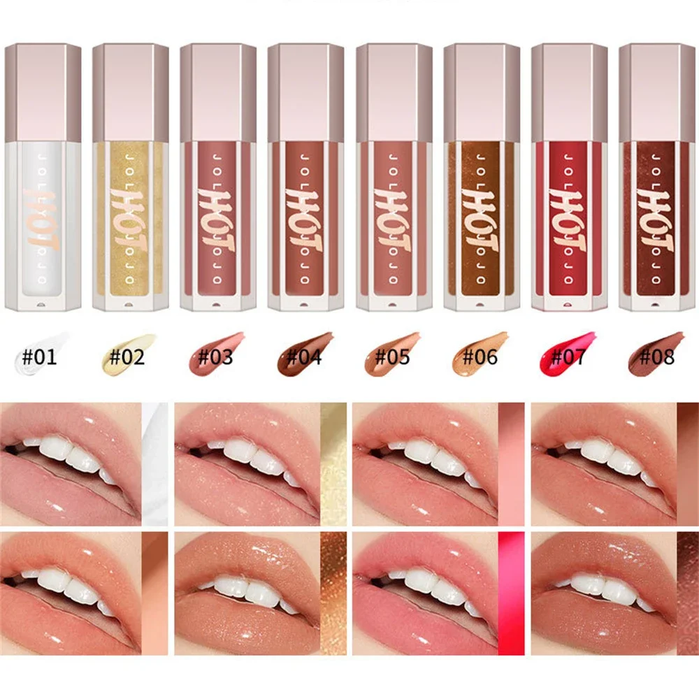 

8Color Lip Glaze Coloring Does Not-Dry Lasting Lip Gloss Waterproof And Sweat-proof Lasting Lipstick Makeup Effect Silky Texture