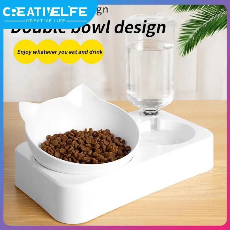 

Medium-sized Dogs And Cats Automatic Refilling Pet Cat Bowl Double Bowl Feeding Bowl Small Pet Drinking Pet Bowl