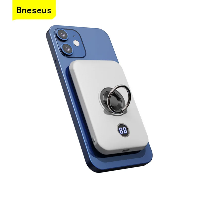 

Nano Magnetic Power Bank Portable External Battery Pack For iPhone 12 13 Xiaomi Samsung Mobile Phone Charger Wireless Powerbank