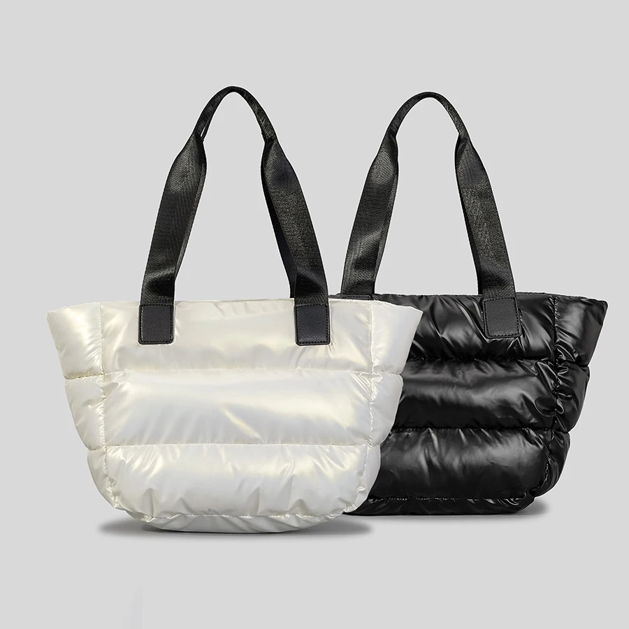 

Модные стеганые мягкие женские сумочки, дизайнерские пышные маленькие сумки-тоуты, водонепроницаемые нейлоновые сумки через плечо, мягкий кошелек, новинка 2023