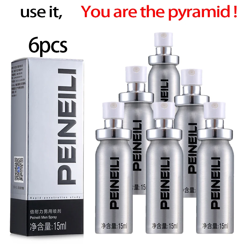 6 шт. Peineili спрей для продления полового акта для мужчин для наружного применения против преждевременной эякуляции продление 60 минут увеличе...
