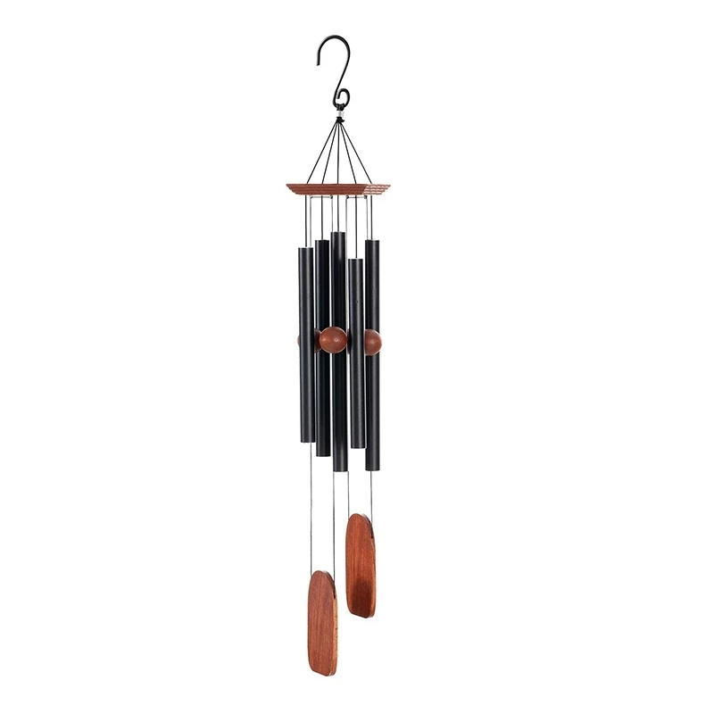 

Large Wind Chimes For Outside Deep Tone, Outdoor Memorial Wind Chimes 36In Black, Sympathy Wind Chime Gift Patio Decor