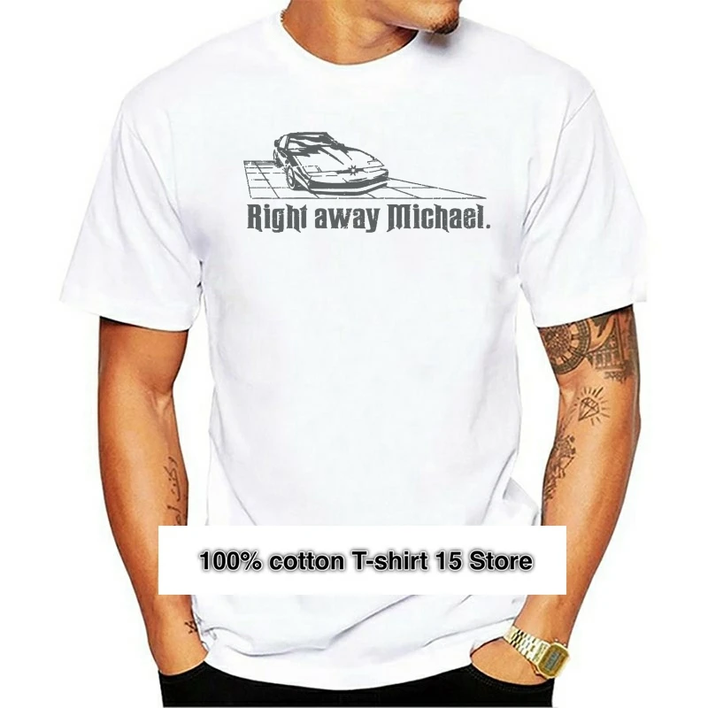 

Футболка с принтом Knight Rider, 80 лет, серия с принтом Майкла КИТТа, Давида хассельхоффа