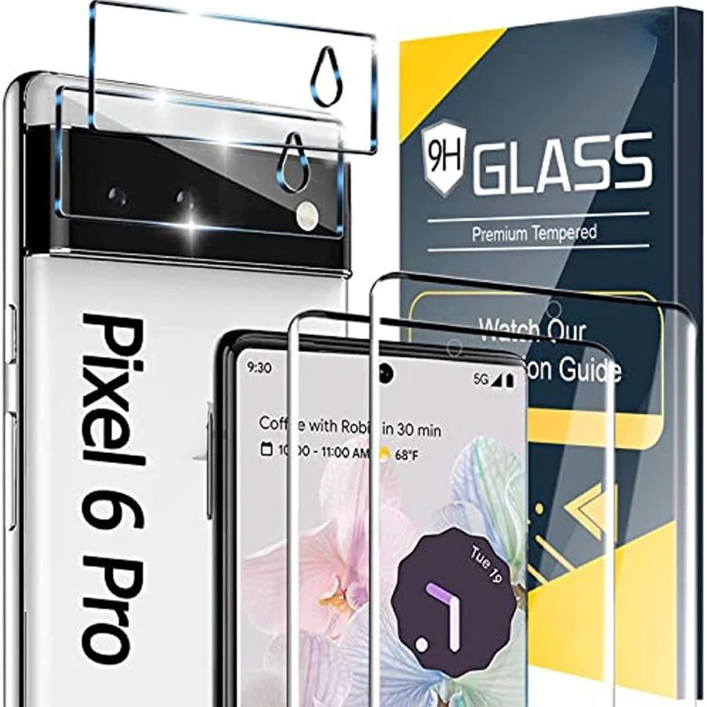 

DIXSG [2+2 Pack] for Google Pixel 6 Pro Screen Protector, 9H Tempered Glass, for Google Pixel 6 Pro 5G Glass Screen Protector