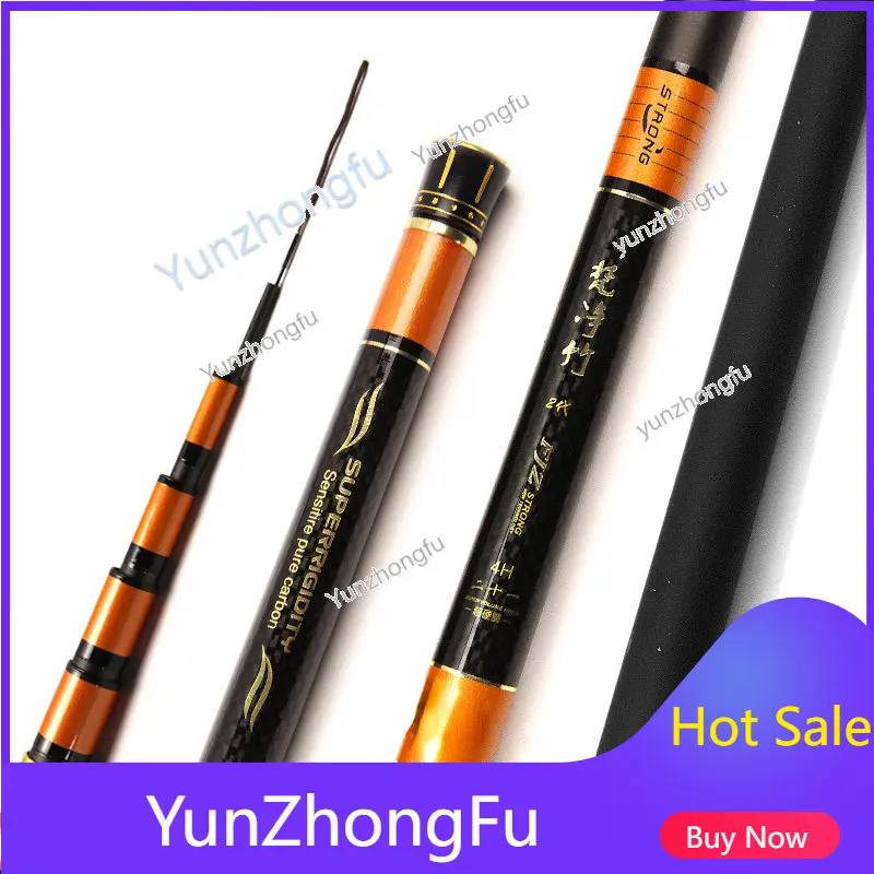 

Fanjing Bamboo Fishing Rod 4.5 5.4 6.3 M Carbon Super Light and Super Hard 28 Adjust Taiwan Fishing Rod Pole Rod