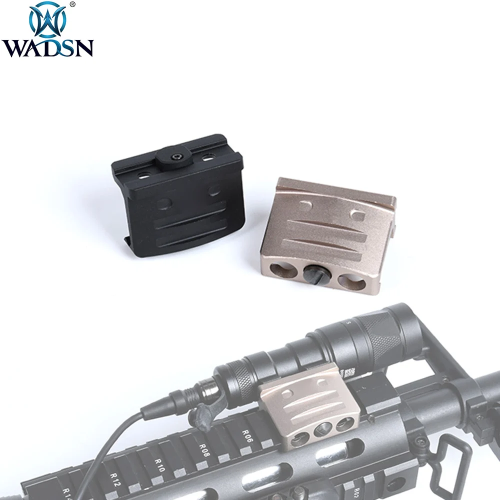 

WADSN Airsoft Tactical RM45 Offset Rail Mount For Surefir M300 M300B M600C M600B Rifle Scout Flashlight Hunting Accessory