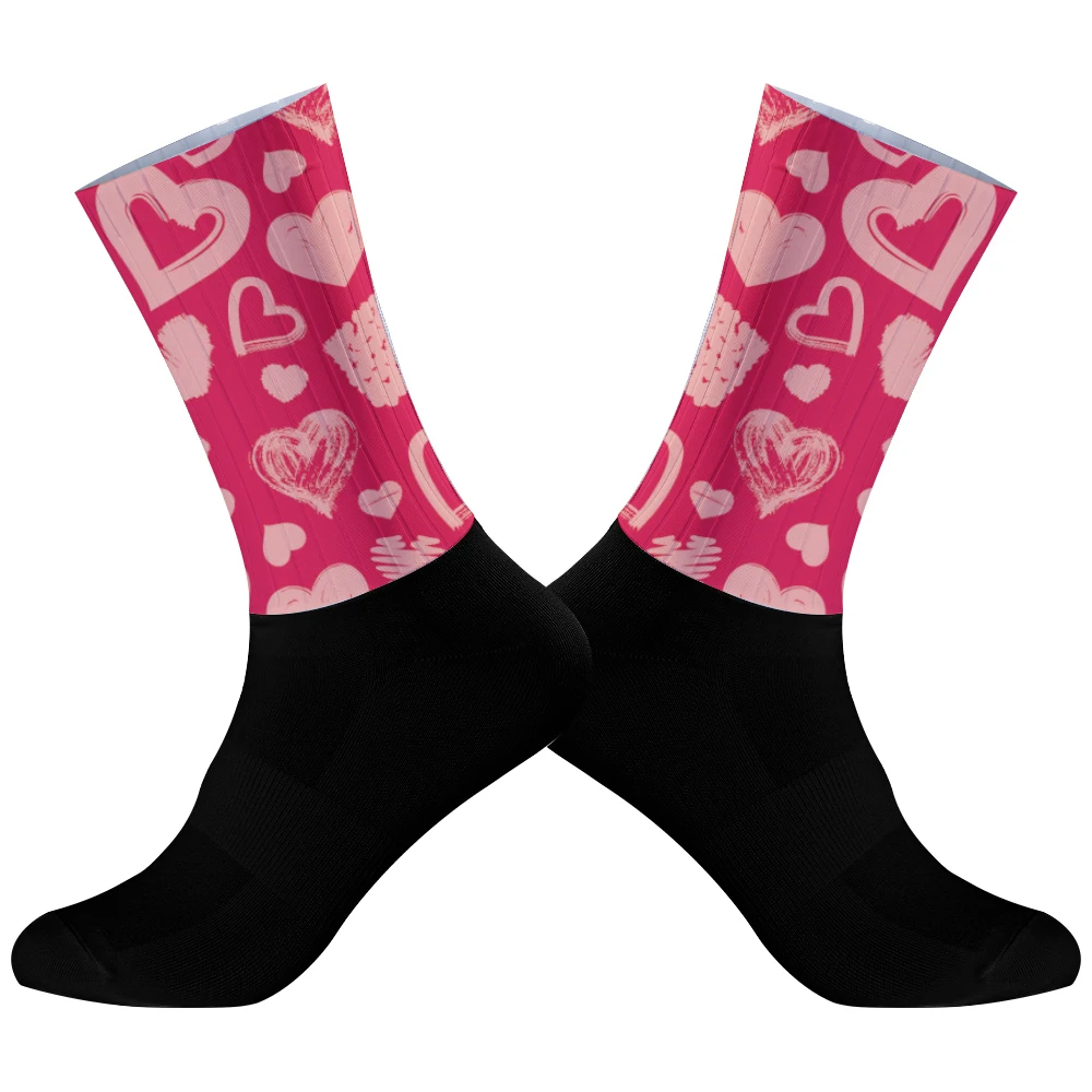 Лето 2024 Новинка Aero велосипедные командные Нескользящие Дышащие носки из