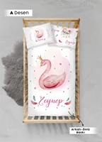 personalized baby bedding set soft cotton crib custom made pillow cover 3 pcs