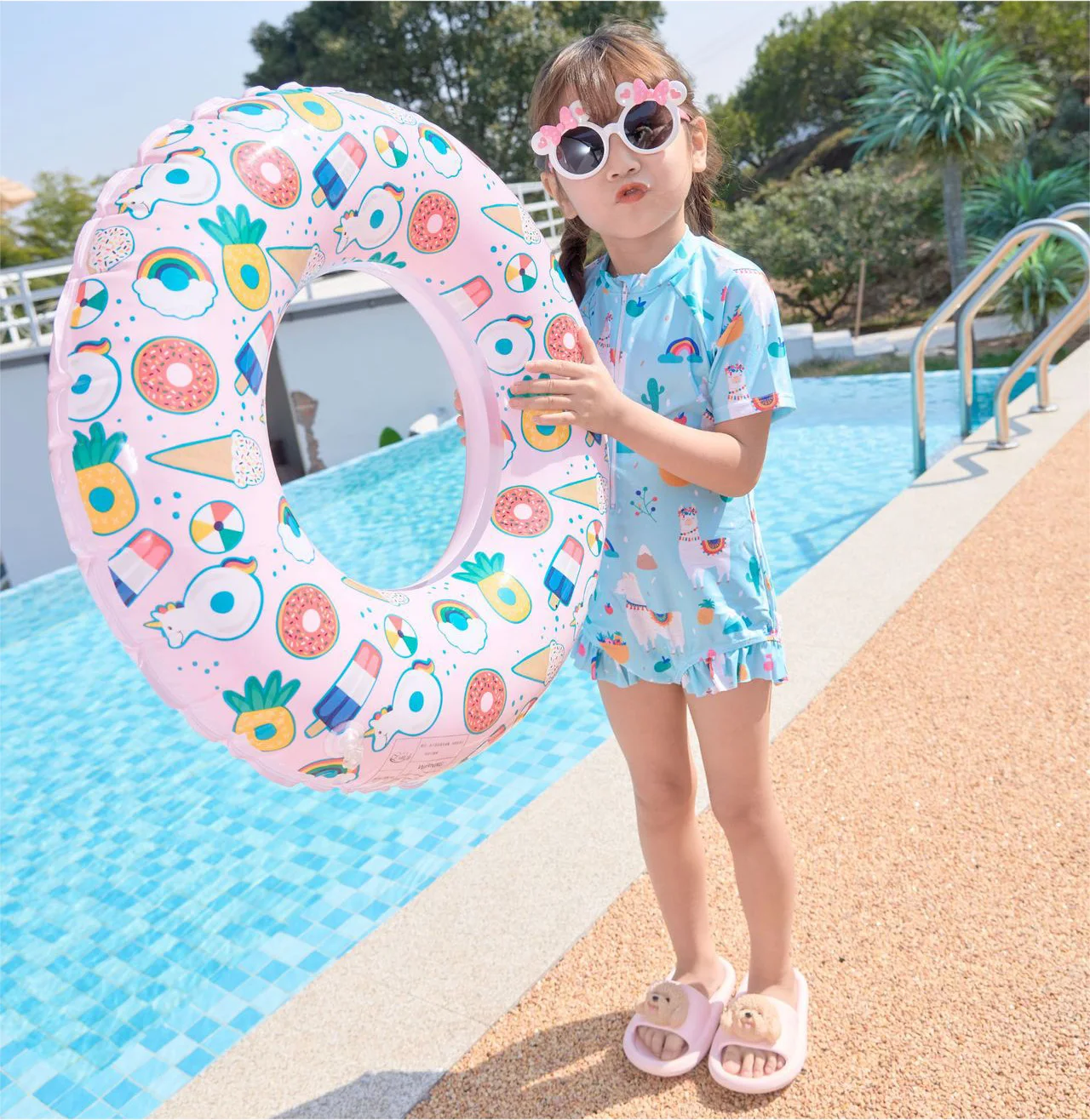 

Rooxin Inflatable Swimming Ring for Kids Adults Baby Pool Floats Ring Swimming Circle Summer Beach Party Ice Cream Pool Toys
