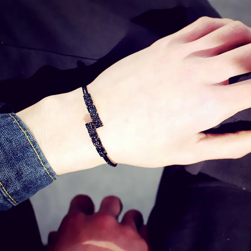 Fashion 3 Colors Monkey King Bar Bracelet Sun Wukong Golden Cudgel Open Cuff Bangle Men Women Bracelets Jewelry | Украшения и