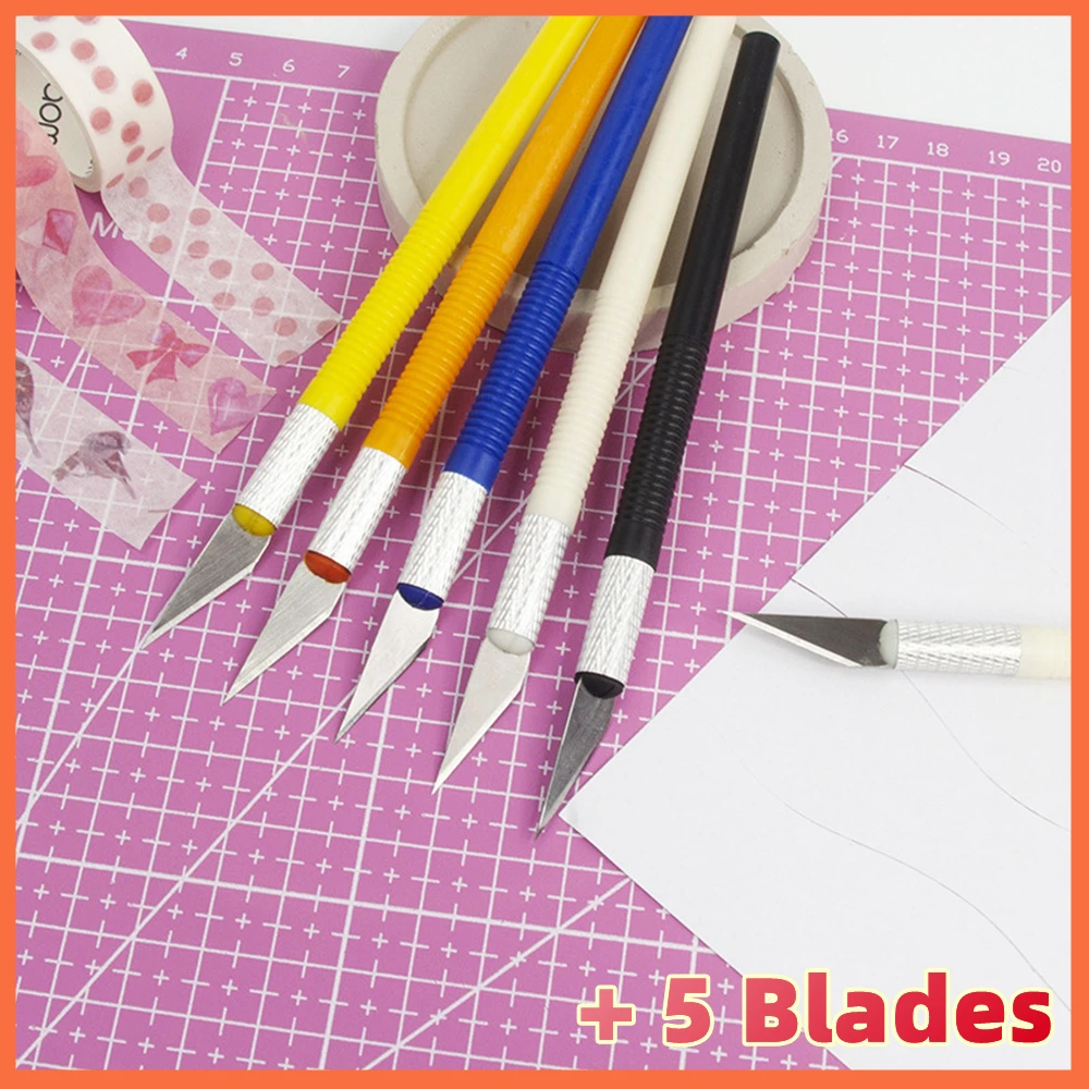 Precision Cutter Set Exacto Hand Tool Set Paper Cut Carving Knife Tools Kit Cutter Blade DIY Repair Crafts Art Cutting