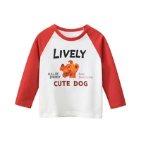 t shirt child clothes boy girl dog pattern long sleeve tees spring summer tops for toddlers baby