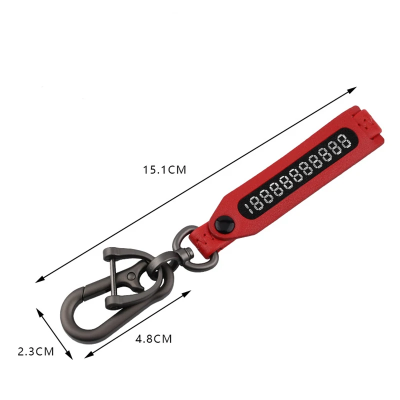 Anti loss phone number woven leather key chain 360 degree rotary horseshoe metal key chain for men and women car key chain acces