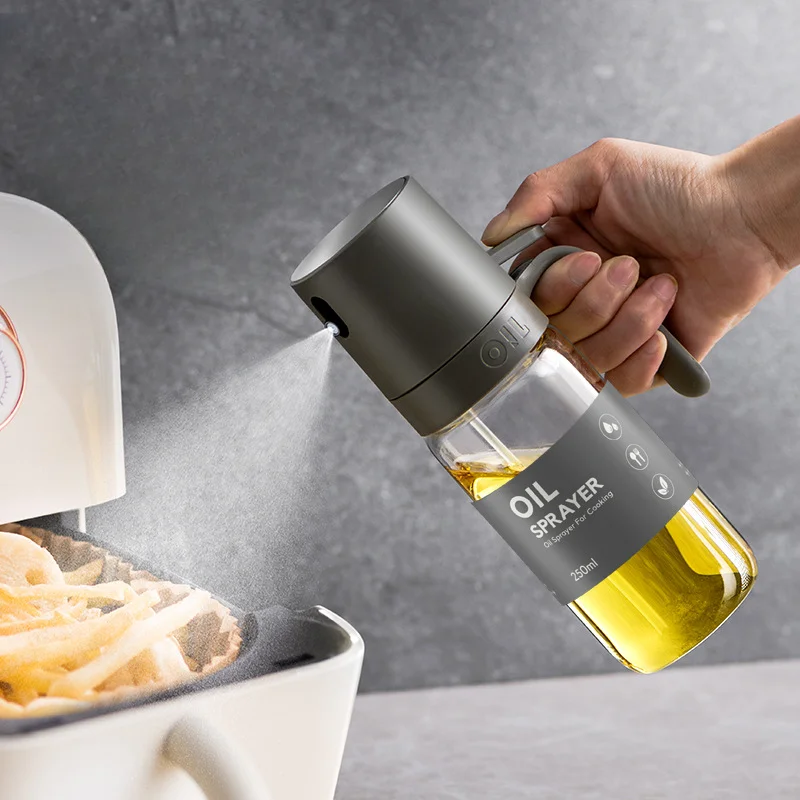 

Oil Cooking Salad Olive Baking Borosilicate Fryer Air Oil 250ml High For Dispensers Sprayer Bottle Glass Spray Mister Oil