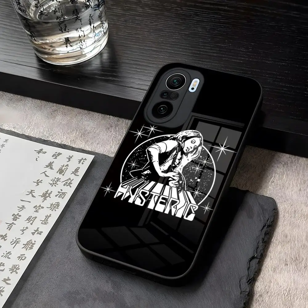 Гистереческий гламурный чехол для телефона девушки грызунок закаленное стекло