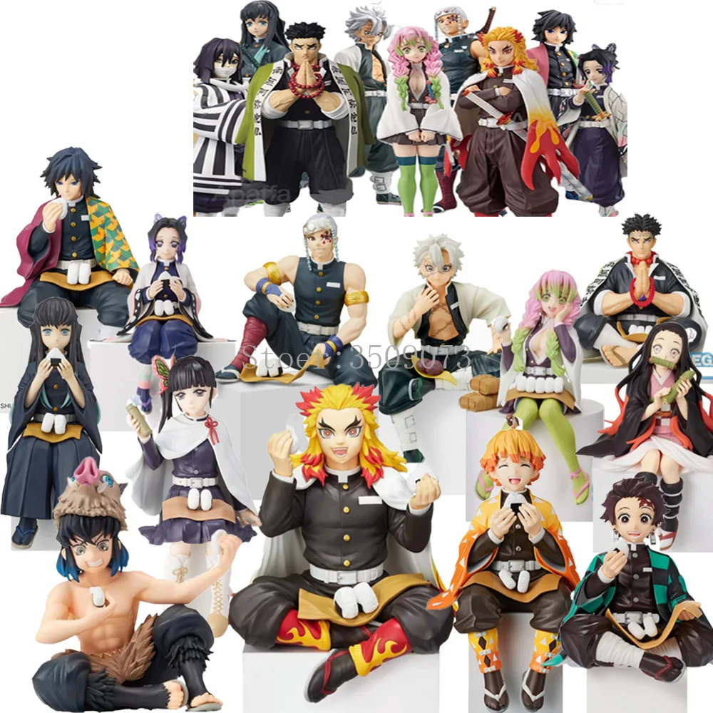 

14cm Demon Slayer Anime Figure Hashibira Inosuke Rengoku Kyoujurou Action Figure Kimetsu no Yaiba Premium Chokonose Figurine Toy