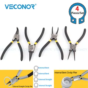 4 шт., 6-дюймовые щипцы для стопорных колец