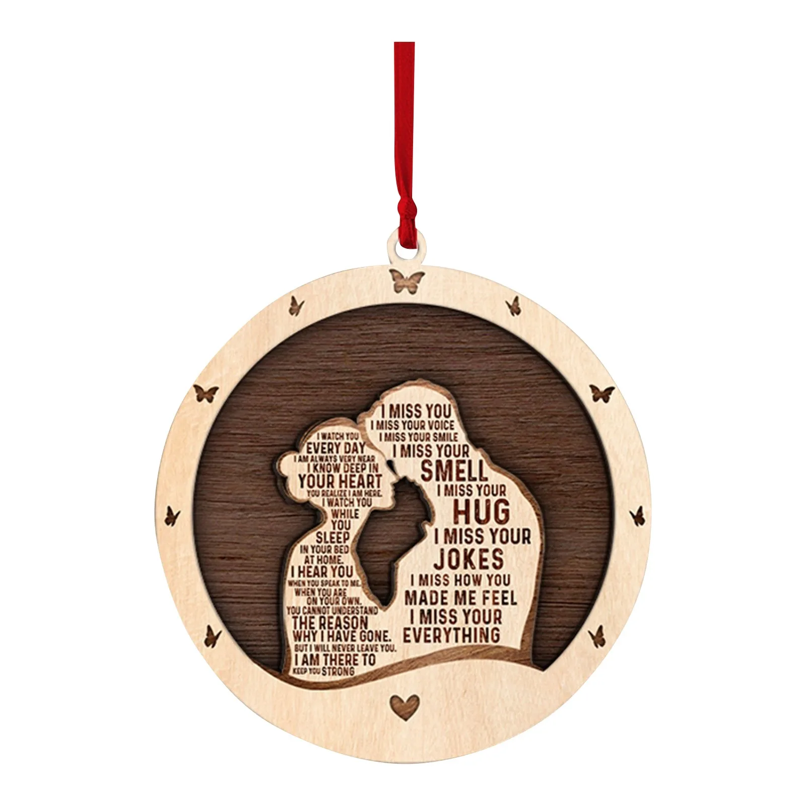 

new Valentine's Day Decorative Wooden Hangtag Gift Hanging Hollow Design Wooden Hangtag with Holes for DIY Hollow Wooden Tag