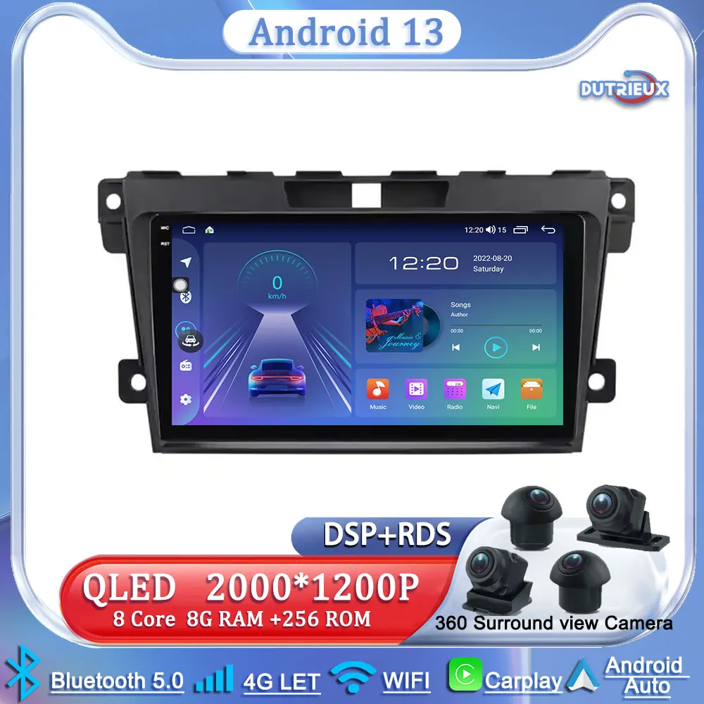

Android 13 For Mazda CX7 CX-7 CX 7 ER 2009 - 2012 Multimedia Monitor Screen Stereo Radio Video Player TV Car GPS Navigation