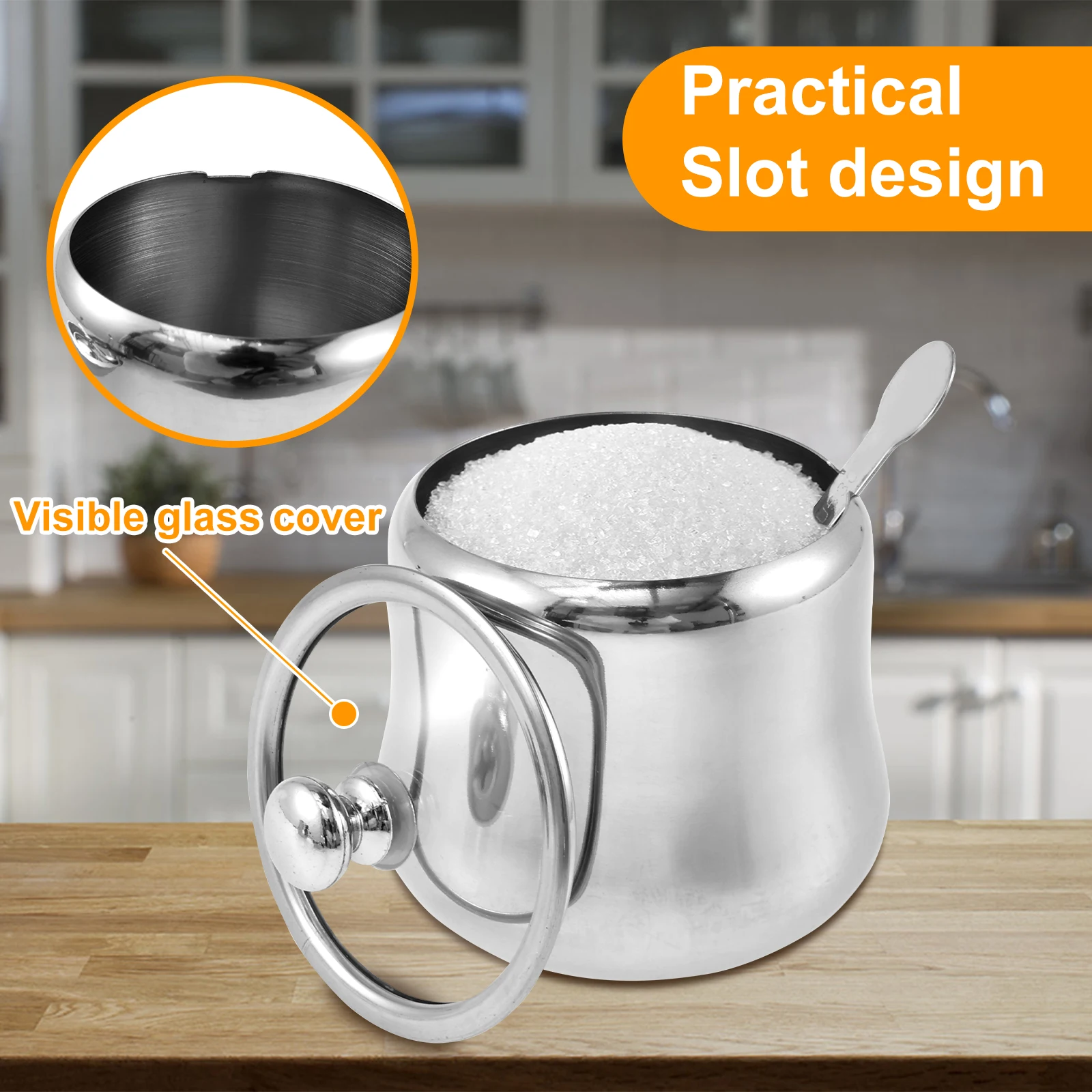 Конфеты для специй конфеты пищевого класса диспенсеры сахара из нержавеющей