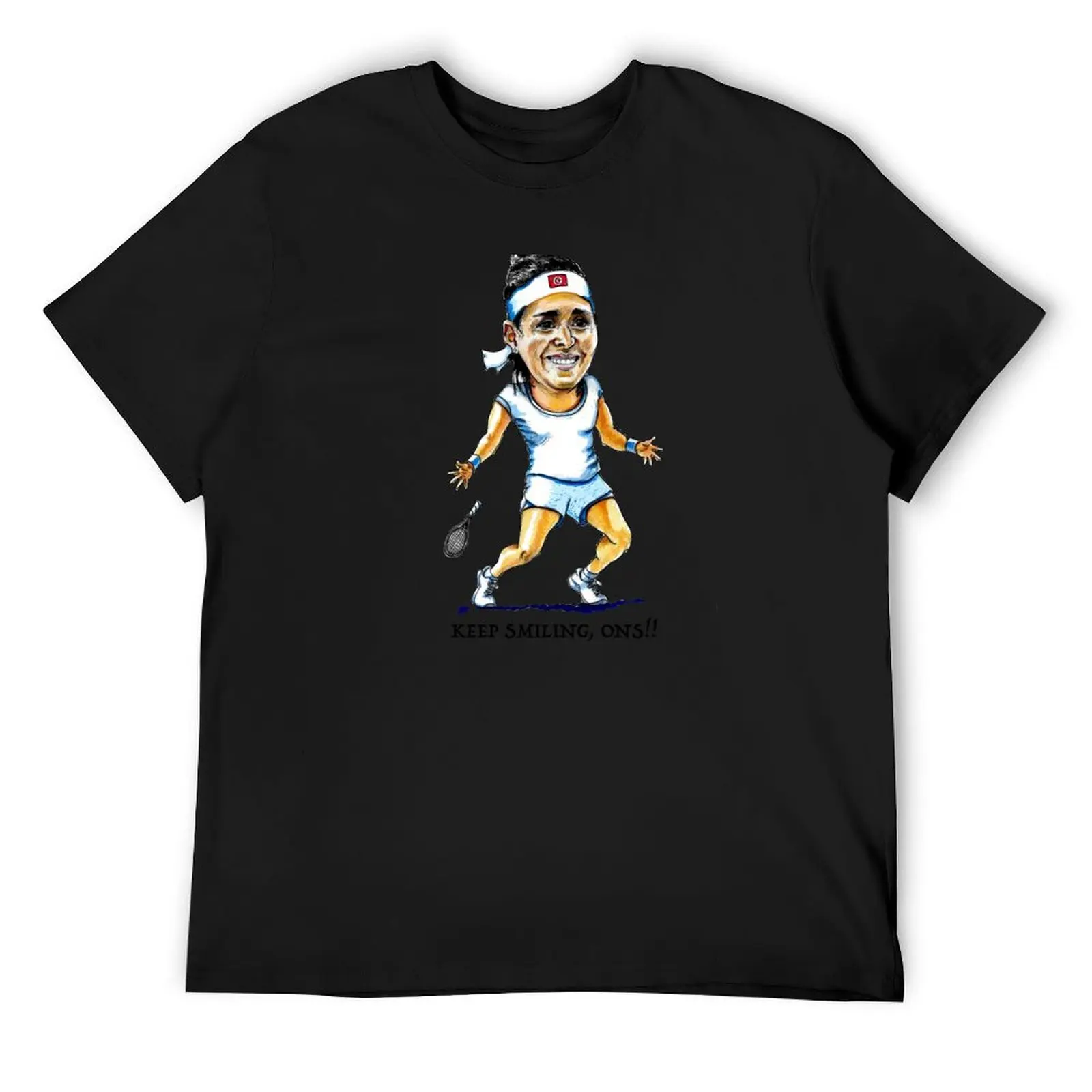 Футболка Ons Jabeur Pro для теннисиста с карикатурой топы одежда больших размеров