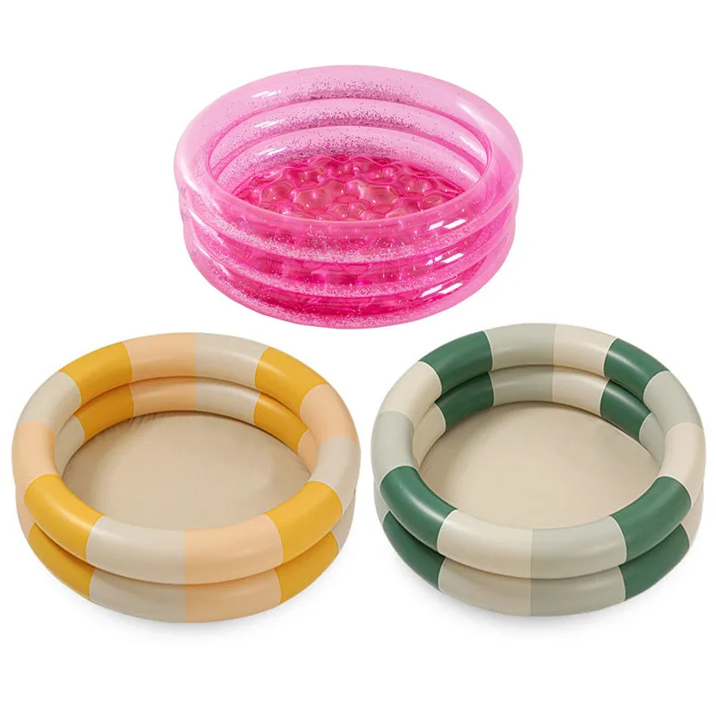 

90cm Inflatable Baby Swimming Pool For Babe Household Outdoor Paddling Pool PVC Round Fence Play Space Room Bath Pool