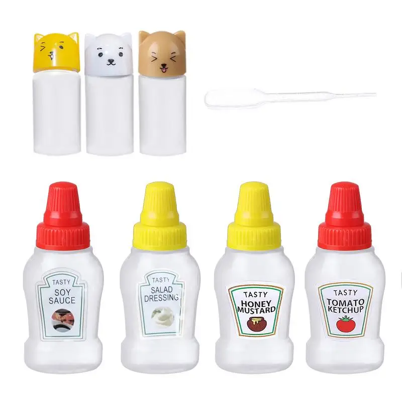 

Mini Sauce Bottle Mini Tomato Salad Bottle Small Dressing Container Seasoning Storage Bottle Ketchup Squeeze Jar Container