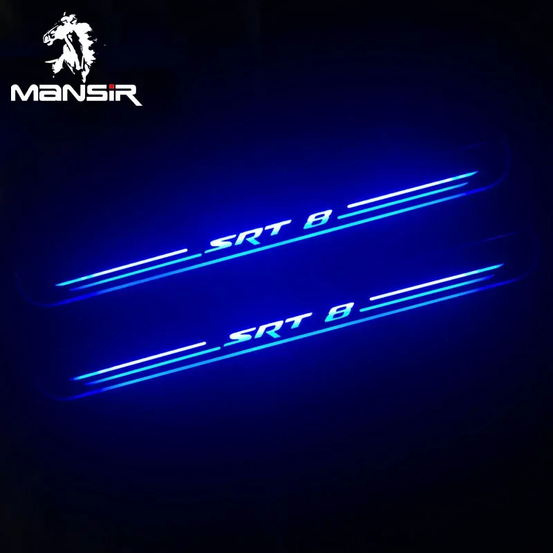 Светодиодные накладки на пороги для Chrysler SRT8 SRT-8 2005 2006 2007-2018 Ультратонкая пластина