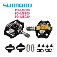 deore xt pd m8100m8000m8020 self locking spd pedals mtb components using for bicycle racing mountain bike parts with box