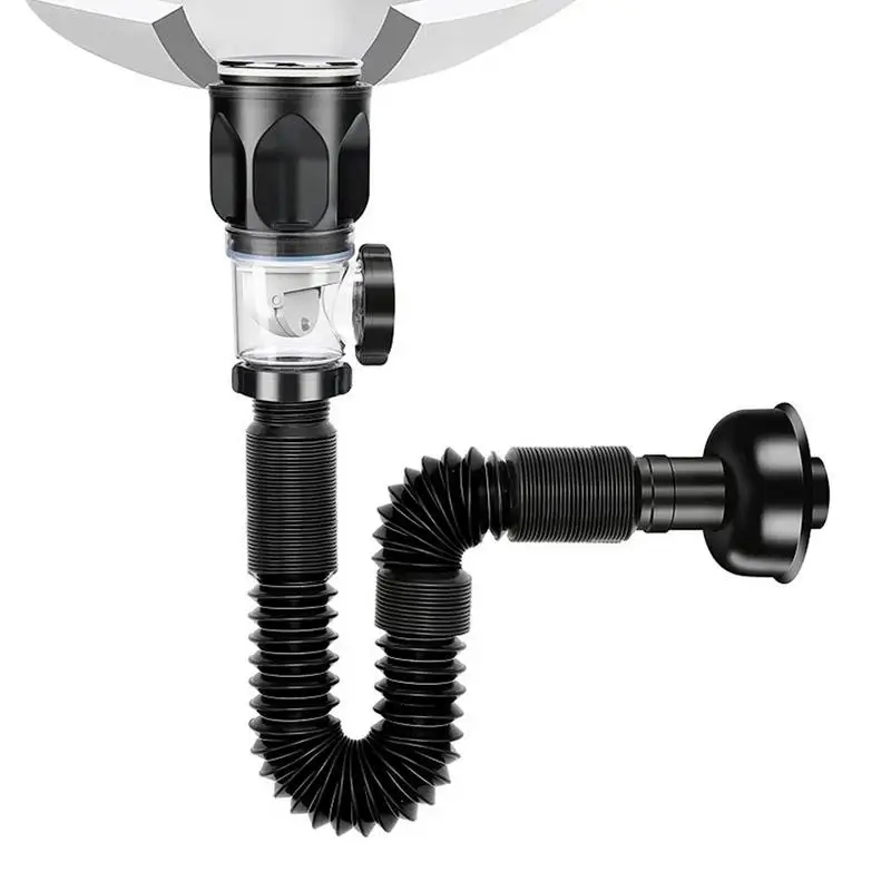 

Drain Hose For Sink P-Trap Hose Sink Pipe Flexible Universal Sink Drain Pipe Set Drainage Tube For Bathroom Kitchen Accessories