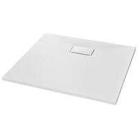 smc white shower tray 90x80 cm
