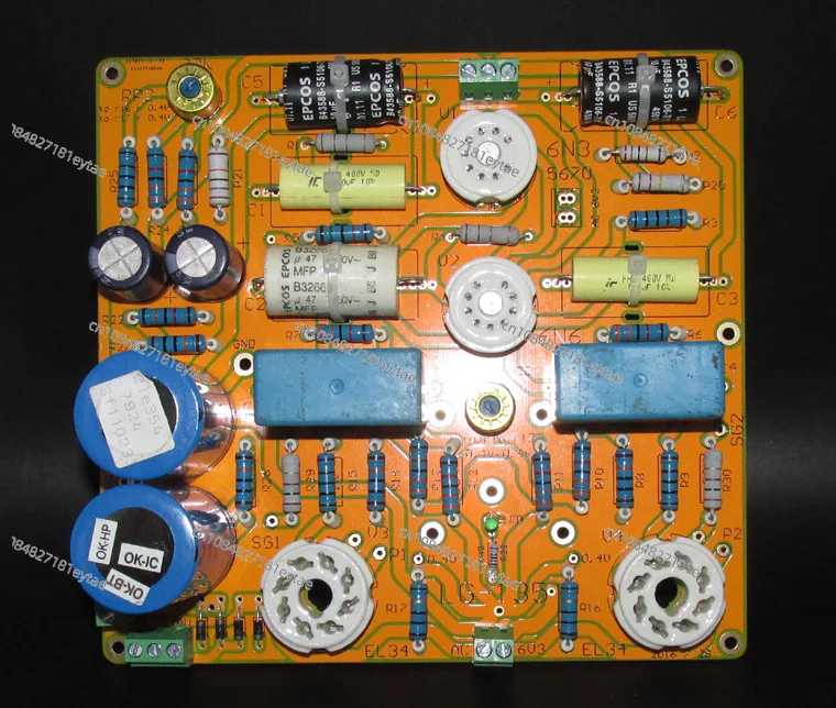 Монтажная плата Goldox M-type El34 Push-pull 6n3 + 6n6 Lg135