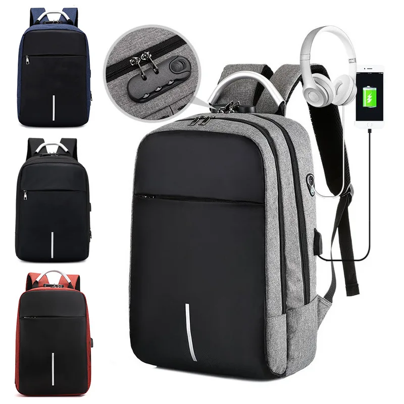 

Anti-theft Bag Men Laptop Rucksack Travel Backpack Women Large Capacity Business USB Charge College Student School Shoulder Bags