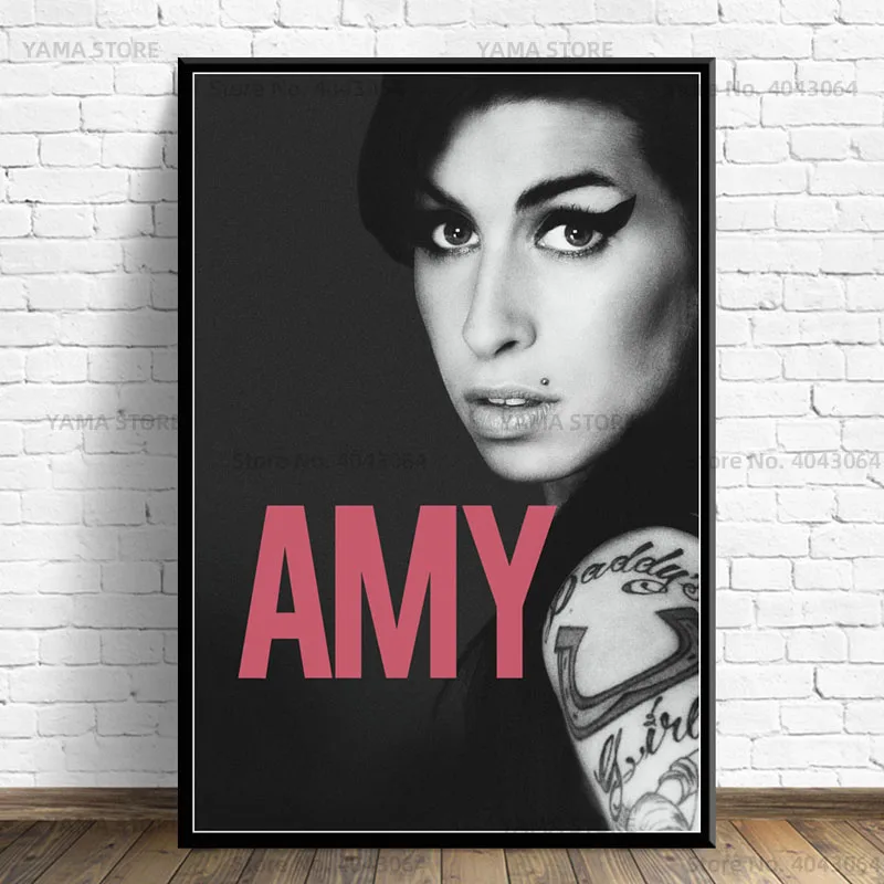 J556 Amy Winehouse Music Singer Star Pop Wall Art Canvas Painting Poster For Home Decor | &amp Calligraphy