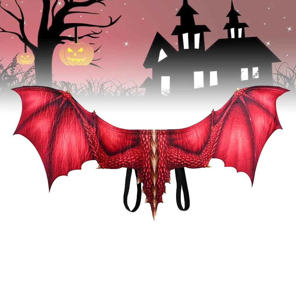 

Красные крылья дракона на Хэллоуин, реквизит для косплея, реквизит для представлений, декоративные сценические крылья из нетканого материала, реквизит для взрослых
