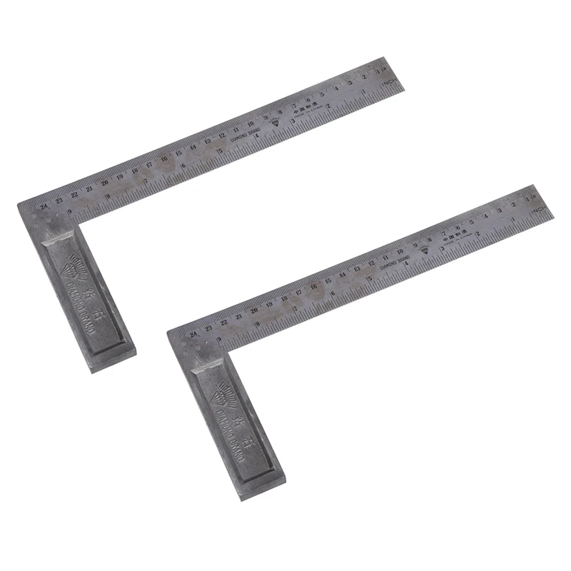 

Retail 2X 90 Degree 25Cm Length Stainless Steel L-Square Angle Ruler