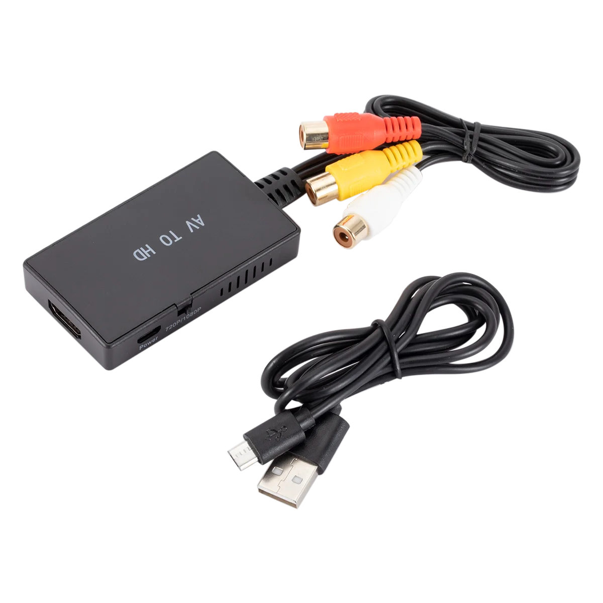 AV to HDMI-compatible 1080P Video Converter High Performance Long Life For Projector Display Earphone TV Converter