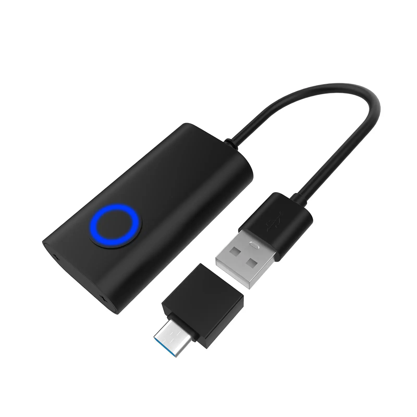 

Устройство для мыши с 2 режимами работы, адаптер USB C без драйвера, игровой автоматический непрерывный клик для настольных компьютеров, ПК, но...