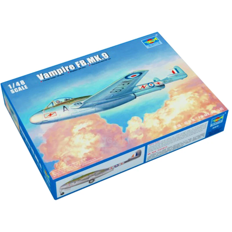 

Trumpeter 1/48 02875 Британский вампир FB Mk 9 самолет-Истребитель Военный самолет пластиковая Сборная модель игрушечный набор для строительства