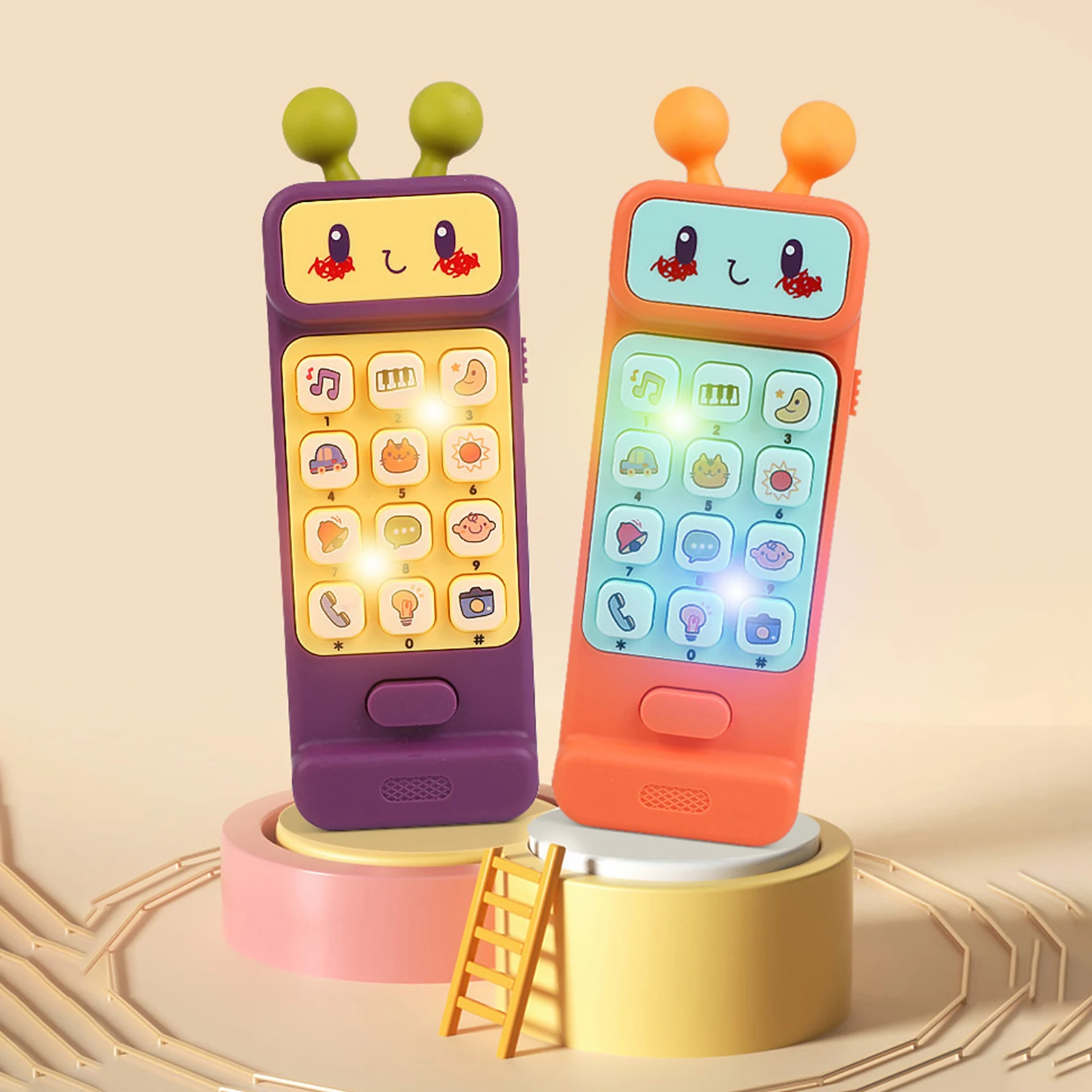 

12 Buttons Functions Baby Cell Phone Toy With Music And Lights Early Educational Learning Machine For Kids Birthday Gifts