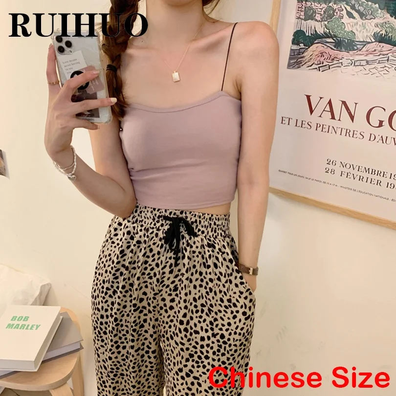 RUIHUO летние майки для сексуальных женщин Топы Одежда 2022 Летняя женская одежда