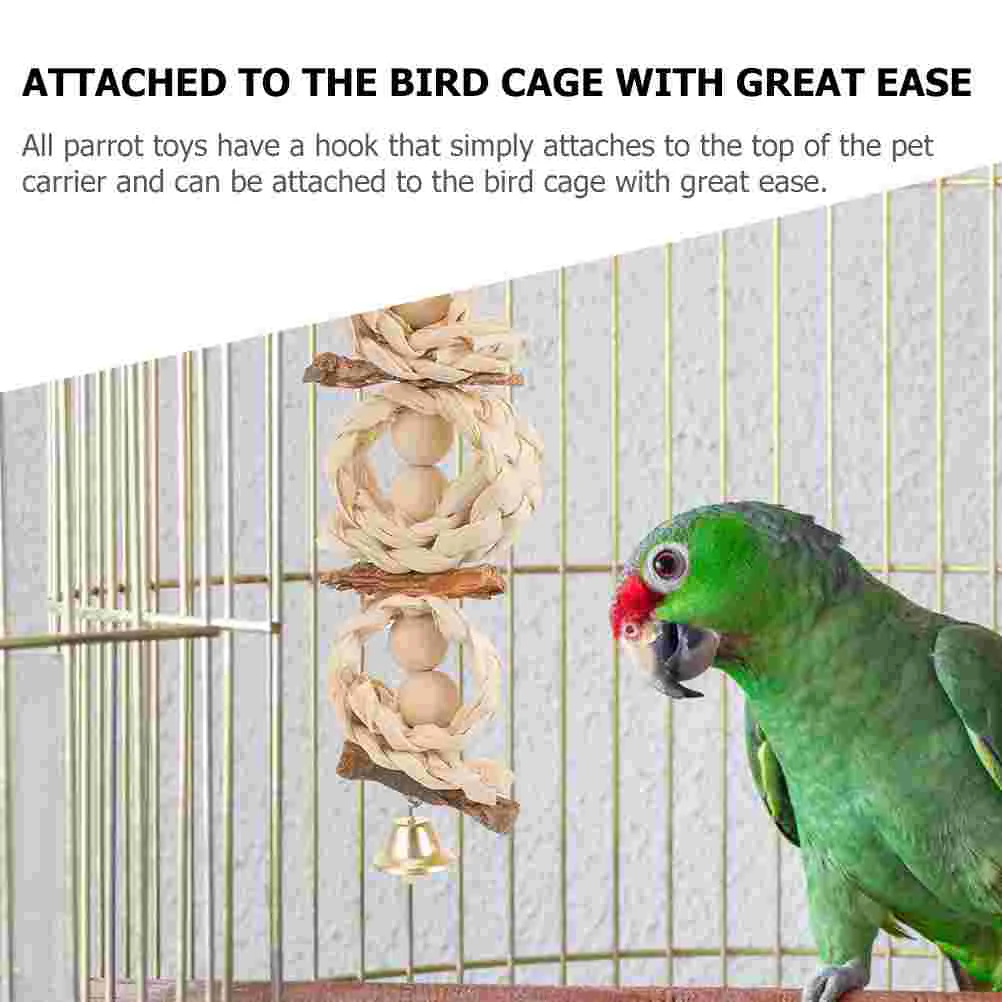 3 шт. жевательная игрушка для попугая износостойкие птичьи попугаи обучающие