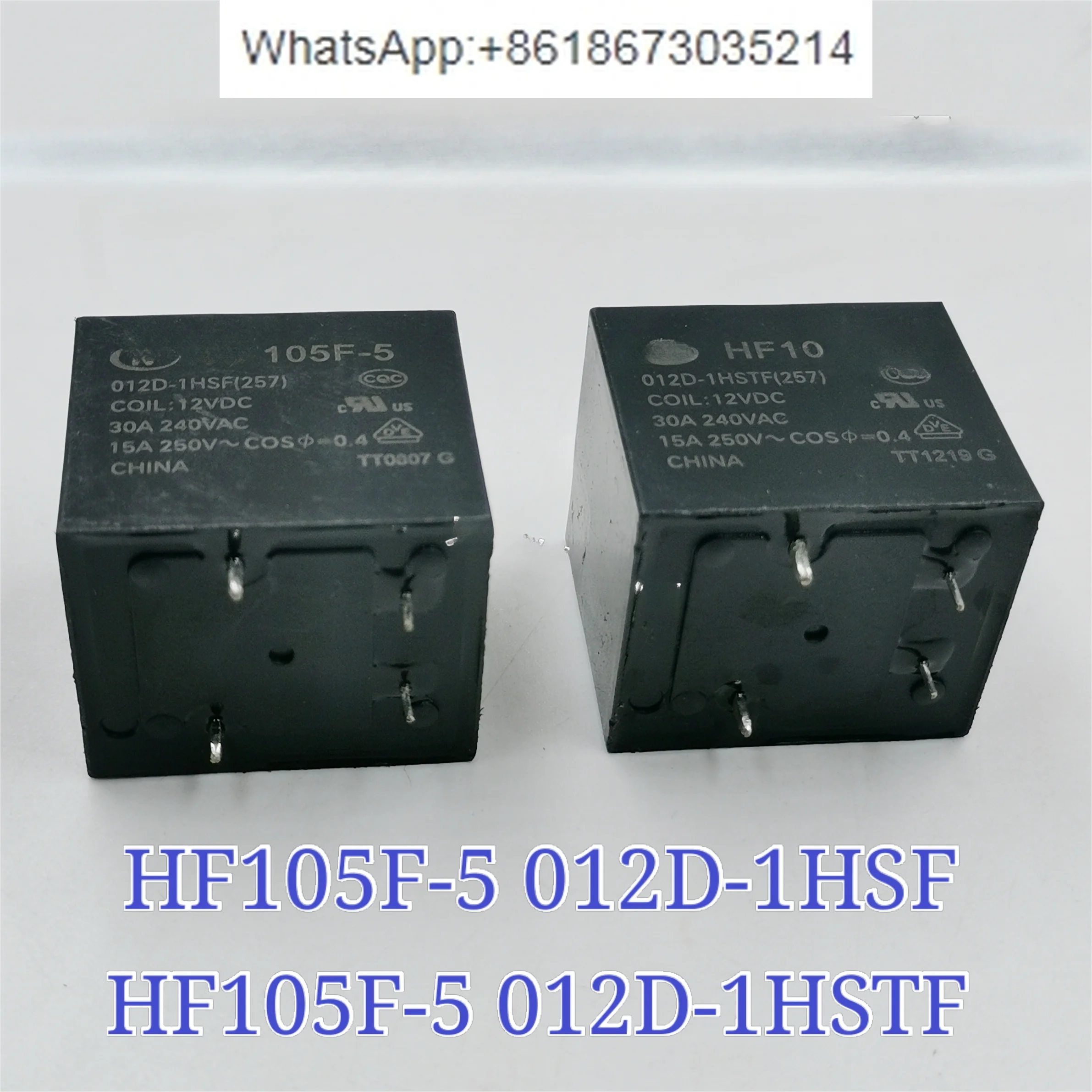 10 шт. реле JQX HF105F-5 012D-1HSTF 1HSF 12VDC 4 контакта нормально открытые 30A12V